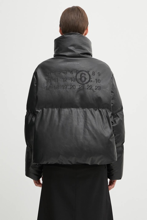 MM6 Maison Margiela kurtka puchowa kolor czarny zimowa oversize S52AM0338.S53057.900 - zdjęcie produktu nr 2