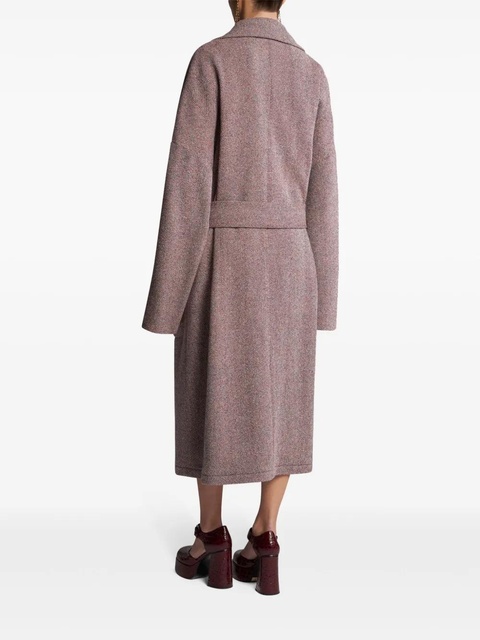 ETRO belted wool coat - Red - zdjęcie produktu nr 2