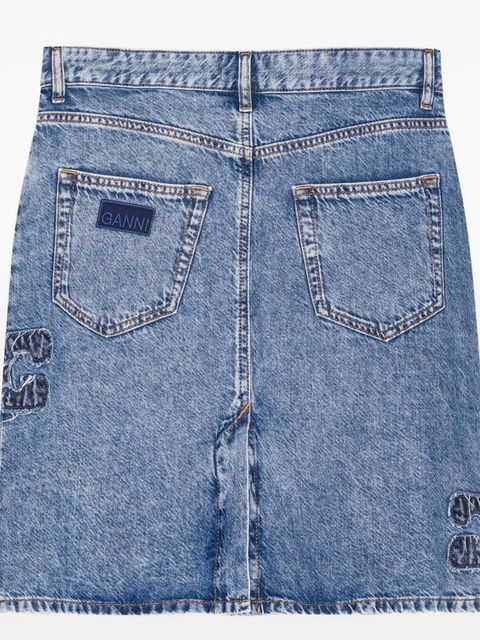 GANNI button-fastening denim skirt - Blue - zdjęcie produktu nr 2