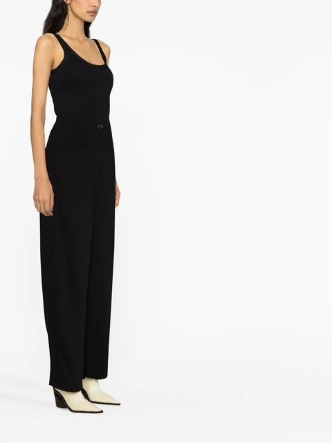 KHAITE high-waisted straight leg trousers - Black - zdjęcie produktu nr 1