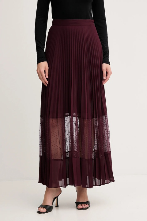 Twinset spódnica kolor fioletowy maxi rozkloszowana 252TP2642 - zdjęcie produktu nr 1