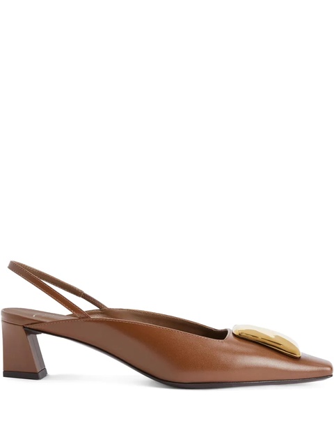 Giuseppe Zanotti 45mm Brendha Stone pumps - Brown - zdjęcie produktu nr 1