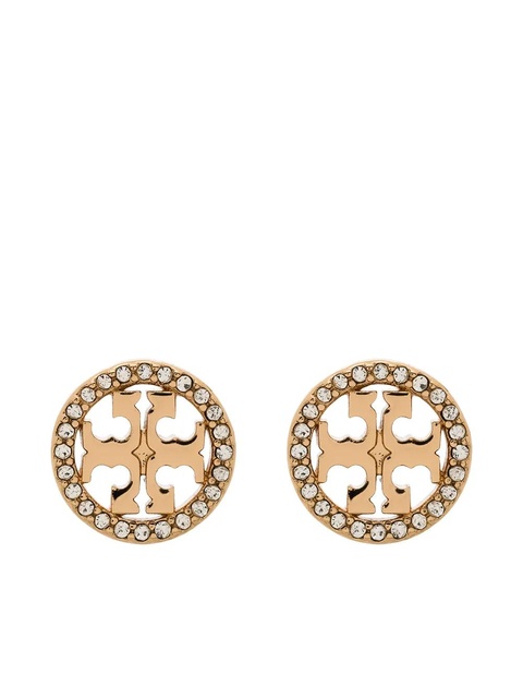 Tory Burch Miller pavé stud earrings - Gold - zdjęcie produktu nr 1