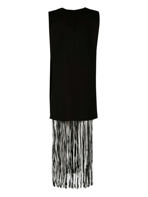 Sportmax Finnici fringed sleeveless mini dress - Black - zdjęcie produktu nr 1