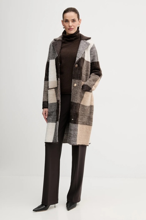 Joseph Ribkoff płaszcz kolor brązowy 254975 - zdjęcie produktu nr 1