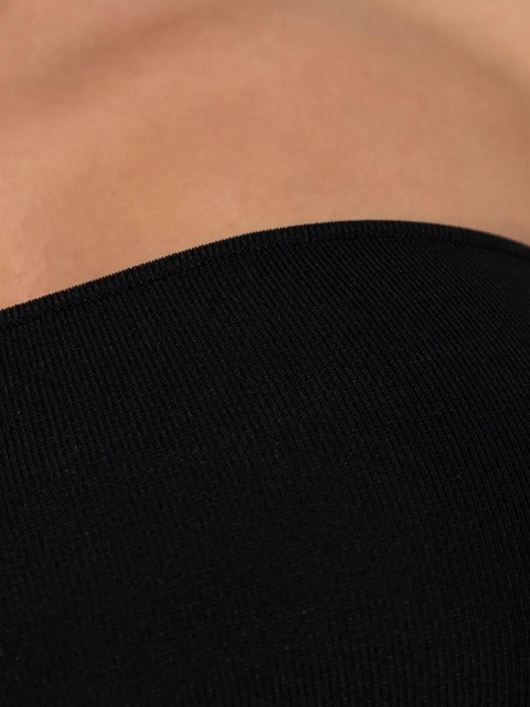 ENTIRE STUDIOS strapless ribbed midi dress - Black - zdjęcie produktu nr 2