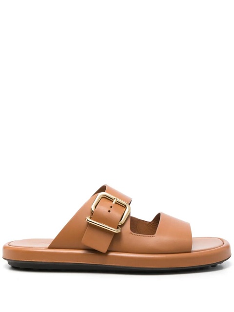 Tod's leather slides - Brown - zdjęcie produktu nr 1