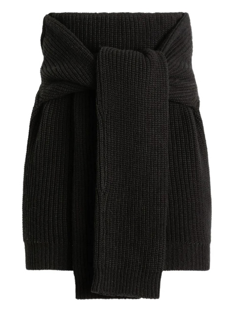 Dolce & Gabbana ribbed-knit wrap skirt - Black - zdjęcie produktu nr 1
