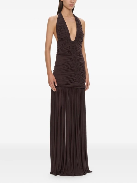 Christopher Esber Orion maxi gown - Brown - zdjęcie produktu nr 1