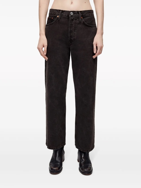 RE/DONE mid-rise wide-leg jeans - Black - zdjęcie produktu nr 2