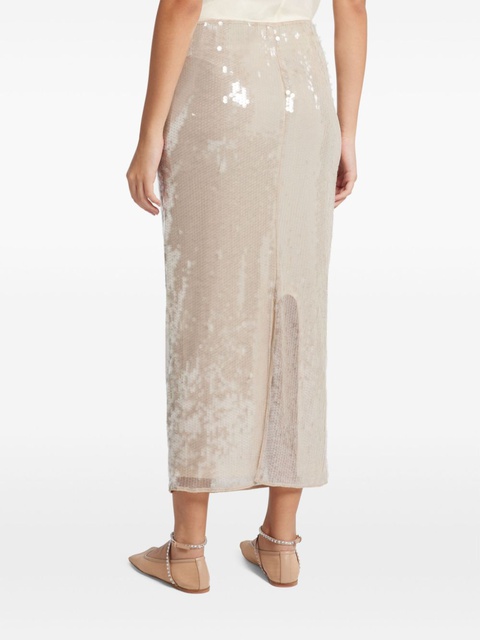 STAUD Casey midi skirt - MOON - zdjęcie produktu nr 2