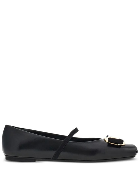 Ferragamo New Vara flat ballerina shoes - Black - zdjęcie produktu nr 1