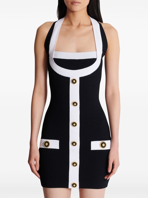 Balmain two-tone halterneck dress - Black - zdjęcie produktu nr 2