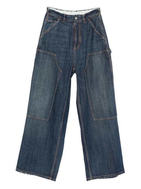 Maison Margiela panelled trousers - Blue - zdjęcie produktu nr 1
