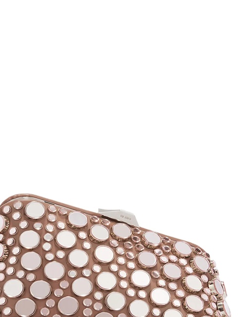 The Attico mirror-embellished clutch bag - Brown - zdjęcie produktu nr 1