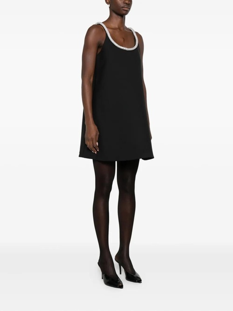 Róhe A-line appliqué mini dress - Black - zdjęcie produktu nr 2