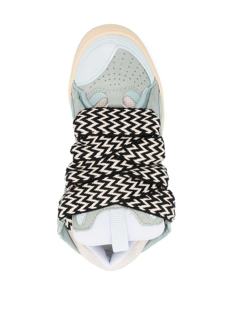 Lanvin Curb lace-up sneakers - Blue - zdjęcie produktu nr 2