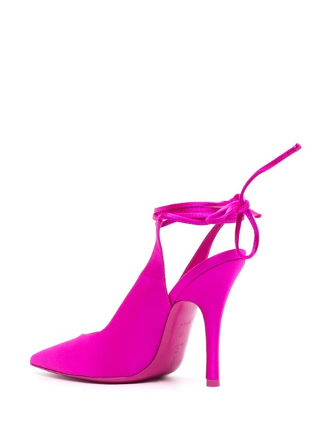 The Attico Venus 105mm satin slingback pumps - Pink - zdjęcie produktu nr 2