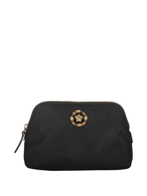 Versace logo-plaque make-up bag - Black - zdjęcie produktu nr 1
