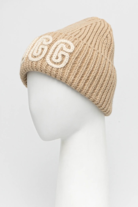 UGG czapka z domieszką wełny CHUNKY kolor beżowy 102345 - zdjęcie produktu nr 1