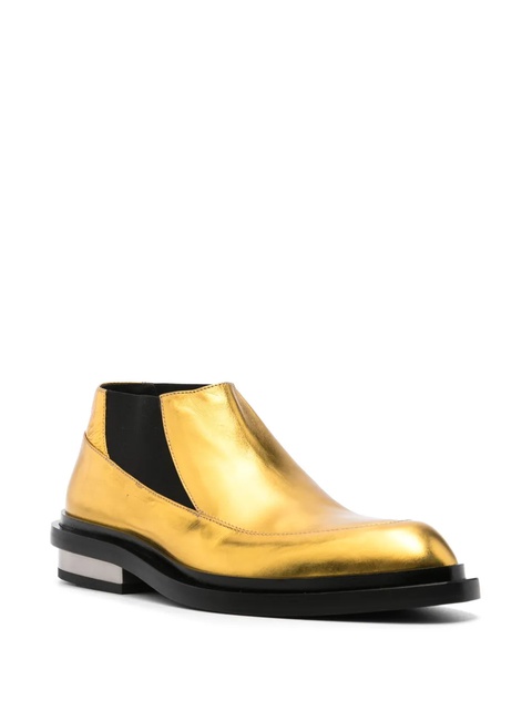 Jil Sander lamé loafers - Yellow - zdjęcie produktu nr 2