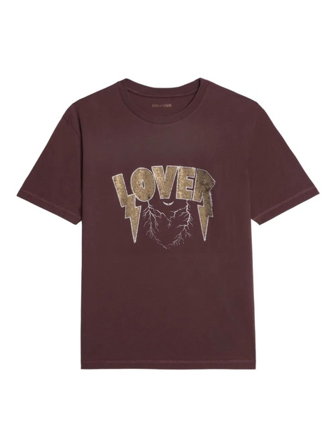 Zadig&Voltaire embellished T-shirt - Red - zdjęcie produktu nr 1