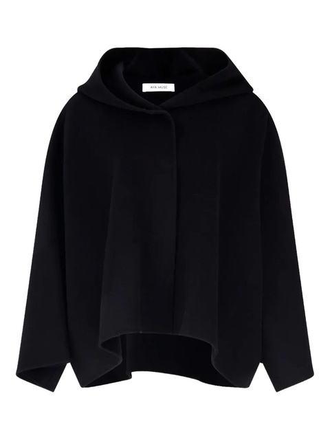 Aya Muse hooded cape - Black - zdjęcie produktu nr 1