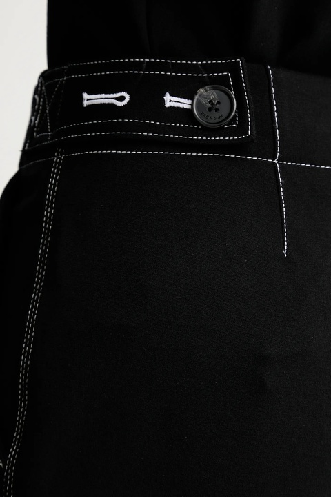 Rag & Bone spodnie damskie kolor czarny proste high waist RE0H25F71PW - zdjęcie produktu nr 2