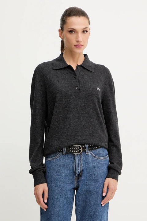 Miss Sixty sweter wełniany damski kolor szary lekki 6S1RJ37300 - zdjęcie produktu nr 1