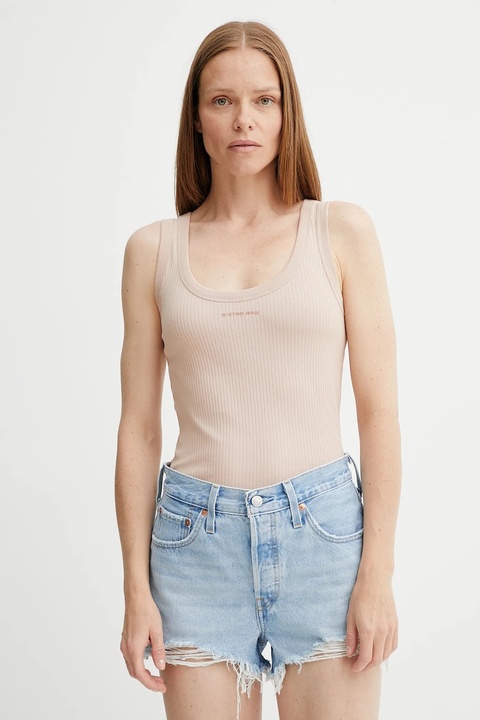 G-Star Raw top damski kolor pomarańczowy D26065-D253 - zdjęcie produktu nr 1