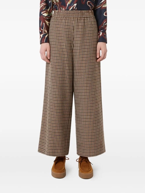 Weekend Max Mara houndstooth elastic-waist trousers - Neutrals - zdjęcie produktu nr 2
