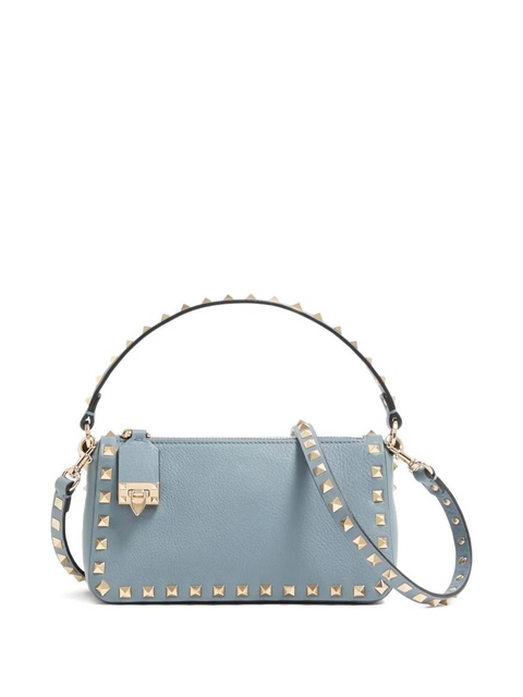 Valentino Garavani small Rockstud grained shoulder bag - Blue - zdjęcie produktu nr 2