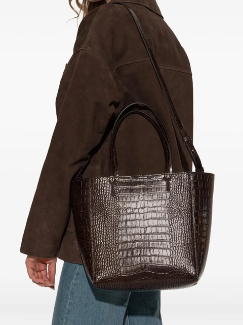 ANINE BING Embossed strap tote bag - Brown - zdjęcie produktu nr 2