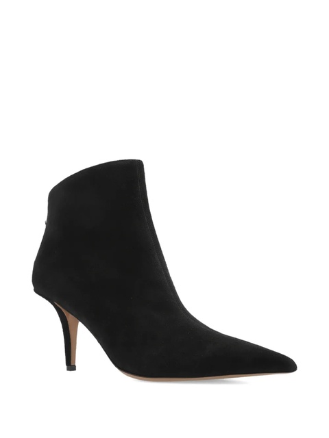 Paris Texas 105mm Jessica pointed-toe suede ankle boots - Black - zdjęcie produktu nr 1