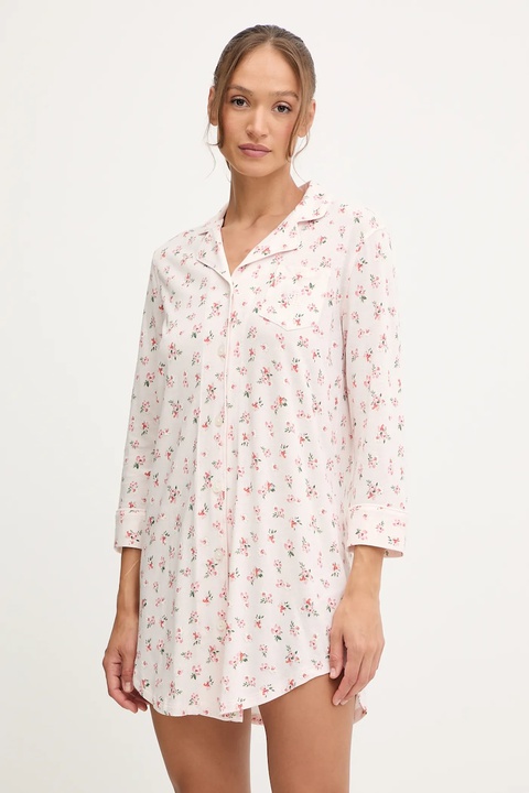 Lauren Ralph Lauren koszula nocna damska kolor różowy ILN32440 - zdjęcie produktu nr 1