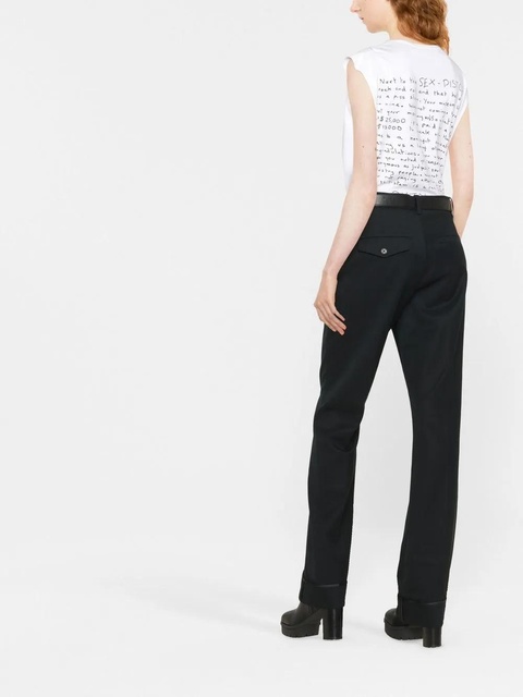 Zadig&Voltaire Poetia turn-up hem gabardine trousers - Black - zdjęcie produktu nr 1