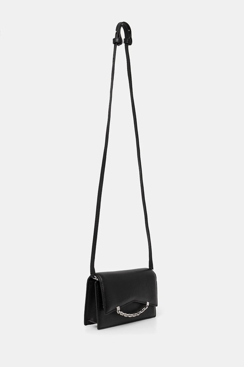 Karl Lagerfeld torebka skórzana kolor czarny A1W32037 - zdjęcie produktu nr 2