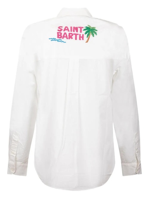 MC2 Saint Barth Embroidered shirt - White - zdjęcie produktu nr 2