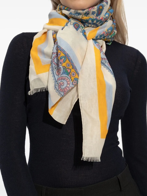 ETRO paisley-print scarf - White - zdjęcie produktu nr 2