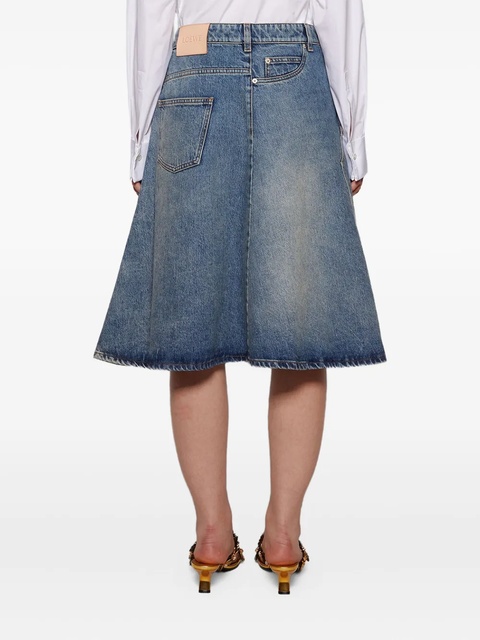 LOEWE denim A-line skirt - Blue - zdjęcie produktu nr 2