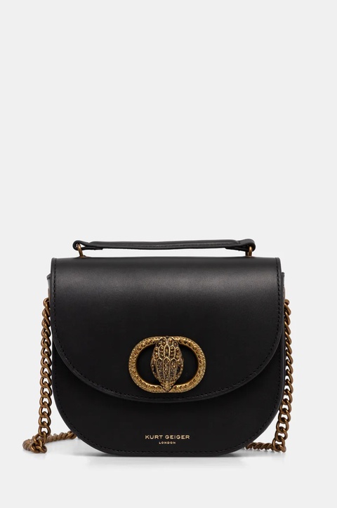 Kurt Geiger London torebka skórzana CHELSEA kolor czarny 3598300109 - zdjęcie produktu nr 1