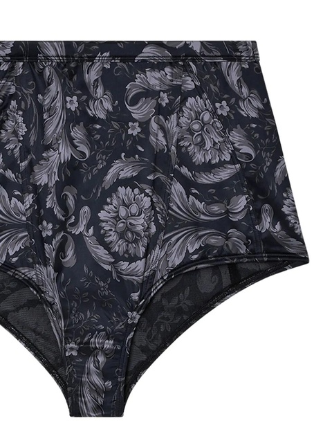 Versace Barroco-print high-waist briefs - Black - zdjęcie produktu nr 2