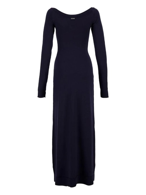 Balenciaga wool-blend dress - Blue - zdjęcie produktu nr 2