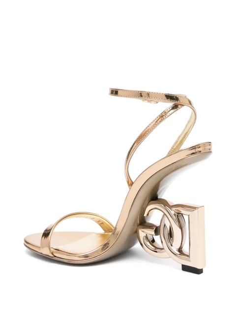 Dolce & Gabbana Keira 105mm leather sandals - Gold - zdjęcie produktu nr 2