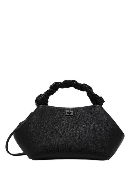 GANNI small Bou twisted-handle tote bag - Black - zdjęcie produktu nr 1