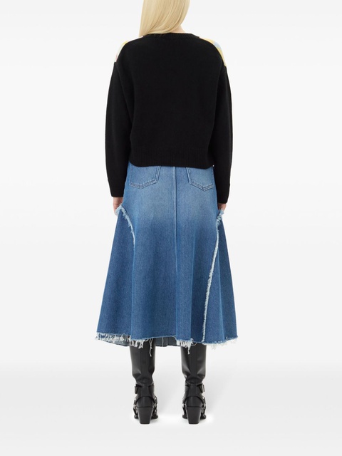 GANNI diamond-pattern jumper - Black - zdjęcie produktu nr 2