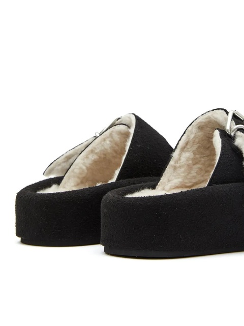 MM6 Maison Margiela double-buckle slides - Black - zdjęcie produktu nr 2