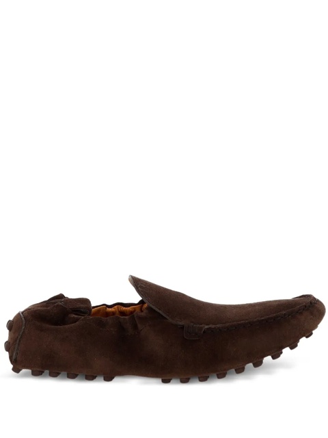 Tod's pebble-textured suede loafers - Brown - zdjęcie produktu nr 2