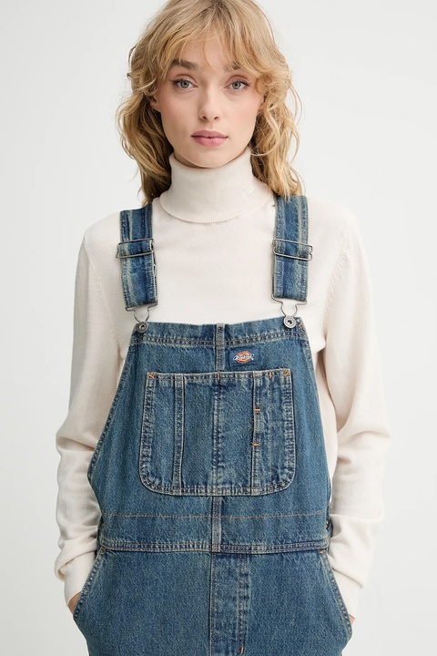Dickies ogrodniczki jeansowe damskie DK0A87N7 - zdjęcie produktu nr 2