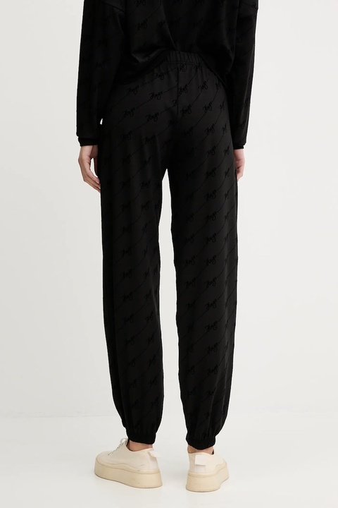 HUGO spodnie dresowe damskie kolor czarny z aplikacją 50545211 - zdjęcie produktu nr 2